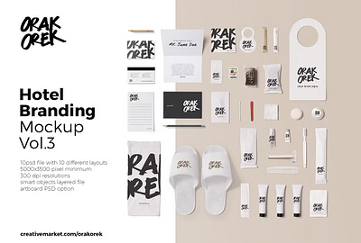 Hotel Amenity Branding Vol.3 amenities amenity mockup comb cotton door knob door knob mockup hotel amenity branding vol.3 mockup nail packaging professional sandal sandal mockup stationeries sugar stick tube mockup vanity kit villa