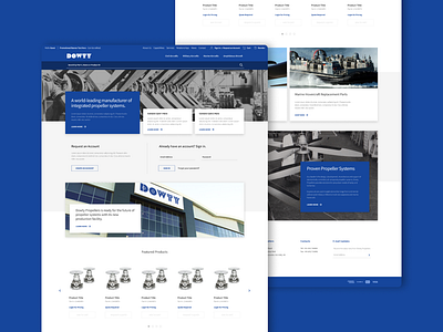 GE Dowty - B2B Storefront e commerce ui ui design ux ux design web design