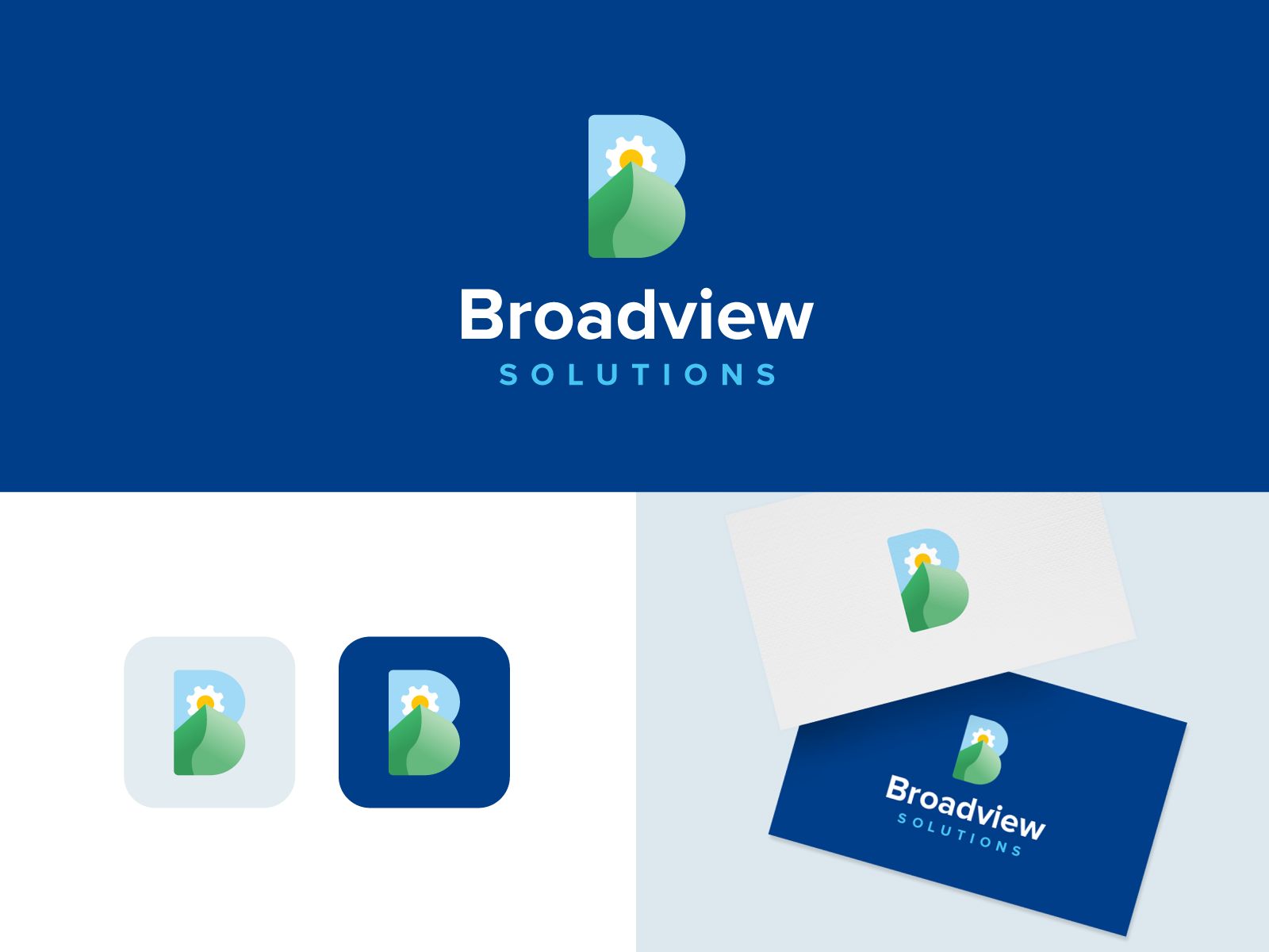 Broadview Solutions logo (v1) by Mujtaba Jaffari on Dribbble