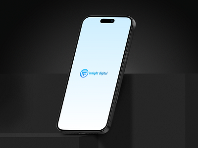 Minimalist iPhone Mockup for Insight Digital Branding appdesign branding designinspiration dribbble iphonemockup minimalist mobiledesign mockup ui ux