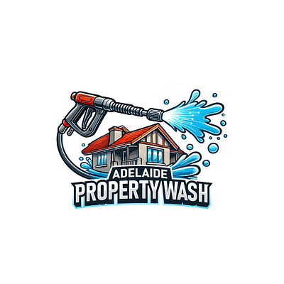 Home property Wash Logo Brand design abstract logo brand design car wash cartoon logo creative design creative logo design home logo mascot no background pressure washing logo splash washing logo