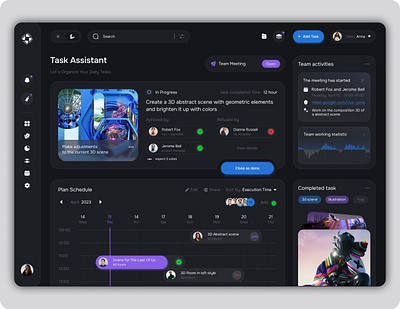Smart Task Management Platform ai integration business platform dashboard digital workspace enterprise software interactive design modern interface platform design project management task management task manager team collaboration time management ui design user experience ux design ux ui work planning workflow