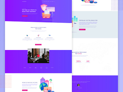 WordPress landing page agency business clean homepage landing page sketch start up technology typography ui ux web design webdesign website wordpress