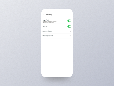 Security Mobile App Ui app design mobile screen security security app security dashboard security design security details security experience security interface security mobile security option security page security screen security setting security ui security view security widget ui
