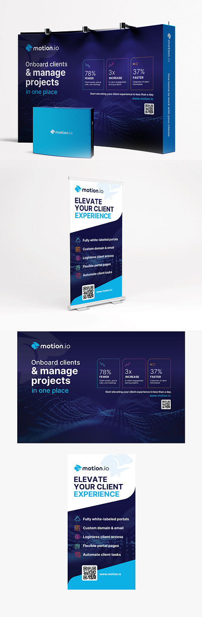 Motion.io - Trade Shows advertising banner boooth tradeshow