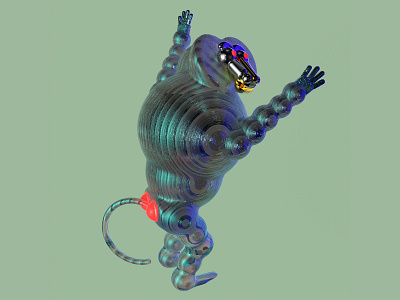Drunk Monkey 3d 3d illustration art direction c4d design illustration modelling monkey redshift rendering studysoup