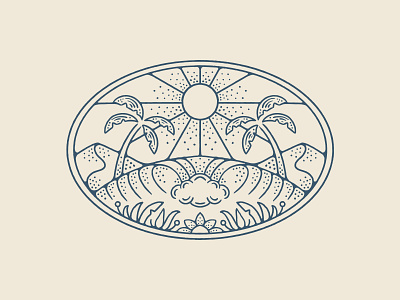 Earth Day 2022 beach california earth earthday flowers hawaii design hawaii logo illustration palm design plants procreate sun surf surf brand traditional tropical vintage badge vintage beach design wave wave logo