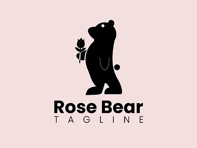 RoseBear LOGO 3d branding graphic design logo