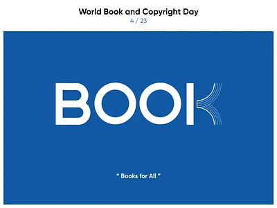 World Book and Copyright Day book clever copyright design knowledge learn logo mask reading simple study typeface world