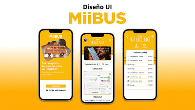 MiiBUS App UI app graphic design transportation ui ux