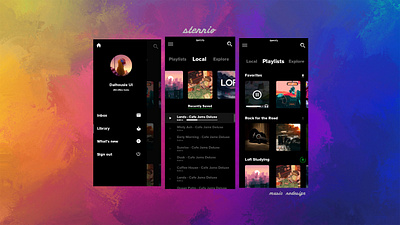 Music App app branding design graphic design illustration logo typography ui ux vector