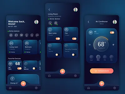 Mobile smart home app design figma graphic design icon design iconography illustration mobile app design mobileapp prototype smart home app ui uiux user interface ux vector vector art