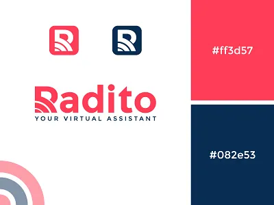 Radito Logo/ R Letter logo 3d app app logo best logo branding design e commerce flat identity design letter logo logo logo design logo maker logomark logos modern logo r logo radito logo startup logo tech logo technology