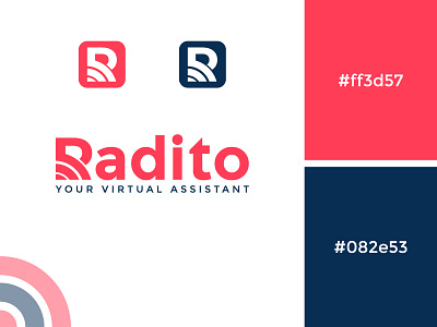 Radito Logo/ R Letter logo 3d app app logo best logo branding design e commerce flat identity design letter logo logo logo design logo maker logomark logos modern logo r logo radito logo startup logo tech logo technology