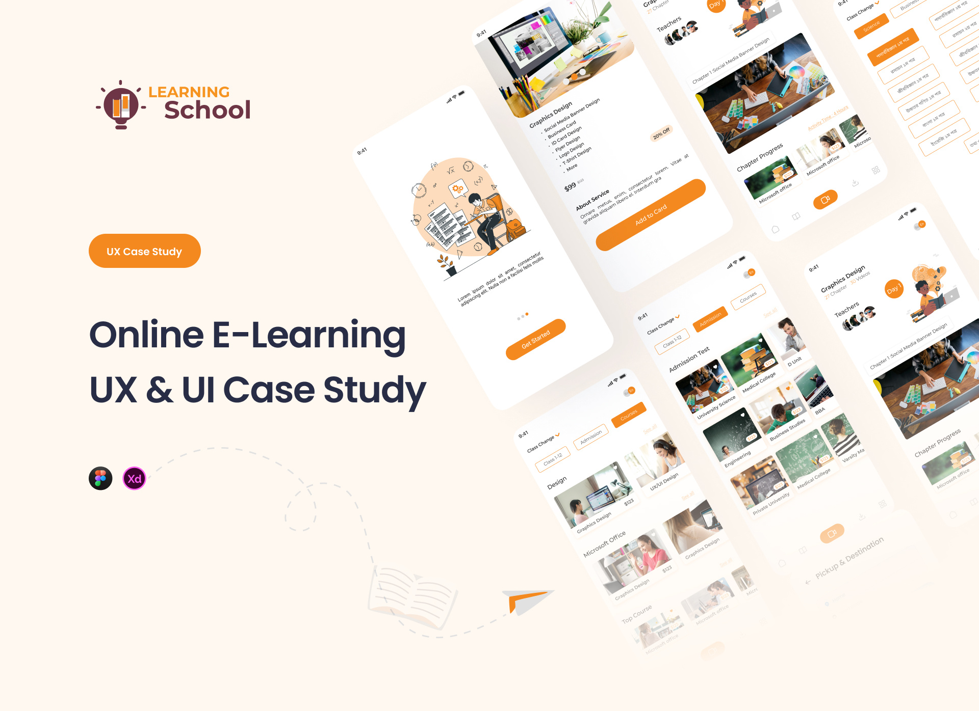 Online E-Learning UX & UI Case Study by Md Nura Alam Siddike on Dribbble