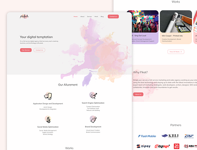PIKAT Digital Agency Landing Page app branding design ui ux website