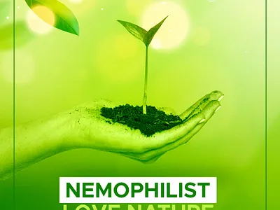 Podcast Cover (Nemophilist ,Love Nature) adobe photoshop album art album cover album cover design cover art cover design design designs graphic design nature love podcast podcast cover podcast cover art professional podcast typography