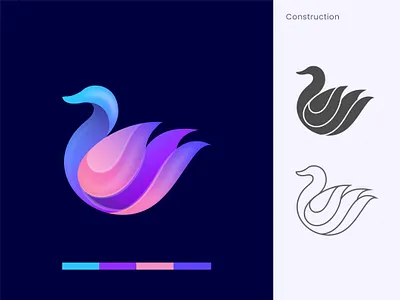 Duck , Modern minimalist logo design animal best branding colorful logo creative logo crypto cute duck gradient logo graphic design logo logo design logo designer minimal logo modern logo nft simple logo startup symbol unique logo