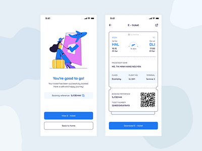 [Daily UI] Flight booking app app design booking booking app booking flight clean ui daily ui design app design challeng flight flight booking illustration mobile mobile design ui ui ux