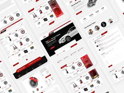 eCommerce Auto parts Shop car parts car parts ecommerce ecommerce landing page platform ui ux vehicle