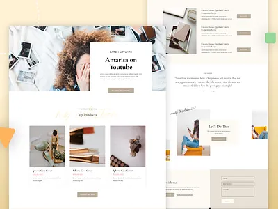 Influencer Website design flat influencer minimal ui ux website youtube