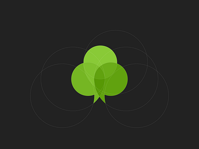 logo / creation process brand circle clean creative design dribbbleweeklywarmup earth eco gradient green icon logo minimal process symbol three vector wood