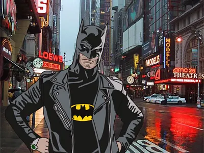 Street Batman batman design dessin digital artist digital drawing drawing illustration