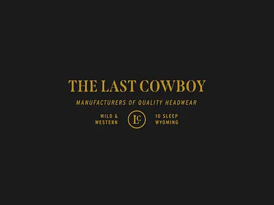 The Last Cowboy branding cowboy logo minimalism typography vintage western