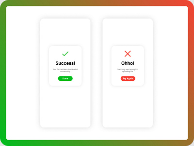 Flash Message app application design download error file flash flash message message mobile success successful ui ui ux design uiux uiux design upload ux wrong