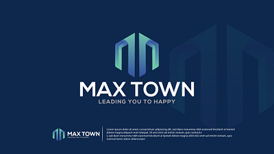 Max town modern logo | Modern and premium logo design creative logo design dribbble free logo logo logo design logo idea logo within 6 hours