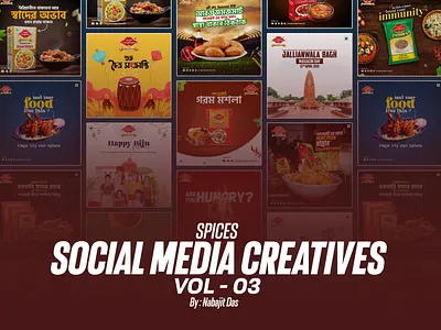 Spices Social Media Creatives branding graphic design illustration logo social media