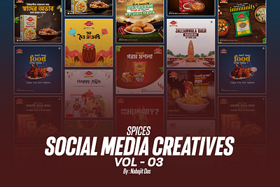 Spices Social Media Creatives branding graphic design illustration logo social media
