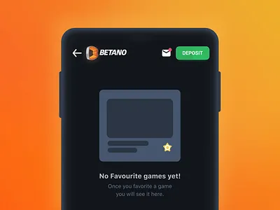 Favourite Games Empty State - Lottie Animation animation animation after effects betano casino design figma kaizen lottie onboarding stoiximan