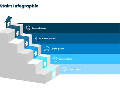 Stairs Infographic :) animation business infographic circle infographic design graphic design illustration infographic infographics logo powerpoint