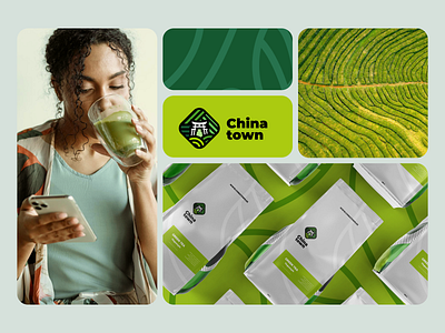 Chinatown - Tea shop logo design branding bright logo china logo design eco graphic design green logo identity illustration logo logo design logo inspiration logofolio oriental sign simple logo squere logo tea shop tea store vector
