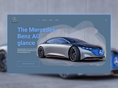 Mercedes-Benz website concept branding car mercedes mercedes benz ui uiux webdesign