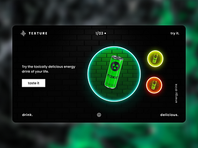 energy drink branding design drink energy energy drink shot toxic ui ux web design