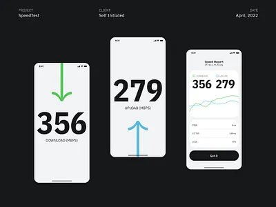 Internet Speed Report download internet internet speed mobile netspeed sebastiao sommer signal speed report typography ui updload uxui