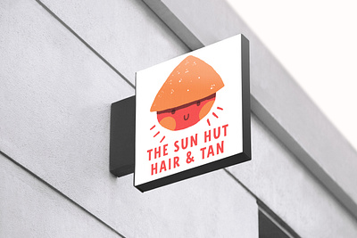 The Sun Hut graphic design illustration logo