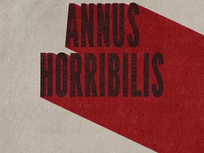 10/20/2021 - Annus horribilis hand drawn type ipad sketch latin league gothic lettering narinder pencil procreate textured type typography