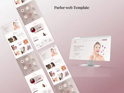 Parlor web design banner branding creative design e commerce web figma graphic design home page landing page modern web parlor service parlor ui parlor web design photoshop social media ad ui design ui parlor web design ui ux user experience user interface web design