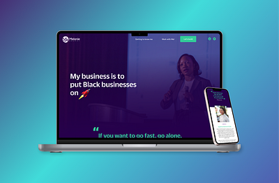 Melanuchi landing page ui web design webflow