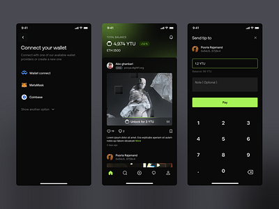 Yolit NFT Platform app crypto dao dark mode design desktop dribbble exchange game green landing logo nft platform trade ui design uidesign web web3