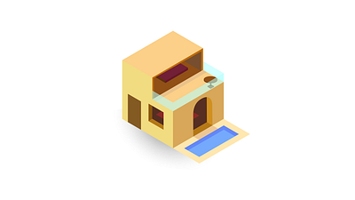 Isometric House 3d art design graphic design illustration illustrator isometric minimal minimalistic vector