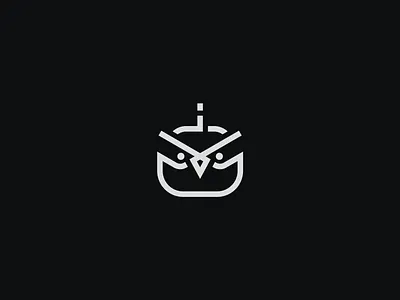Logo Mark 04 - Q1 2022 animal clean logo mark minimal owl robot simple software symbol team technology