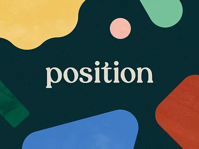 Position | Logotype agency logo brand branding handmade identity logo logotype position shapes textures