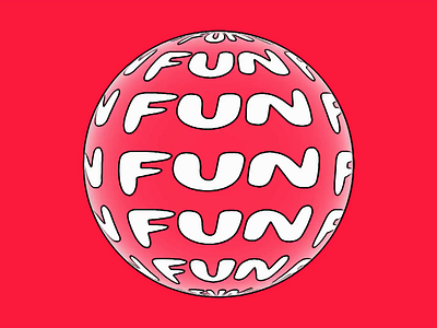 Fun Ball animation coinbase fun motion graphics nft typography