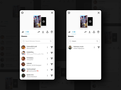 search between instagram viewers app design instagram instagram search instagram story ui uiux ux web