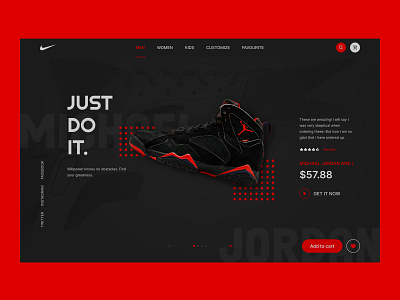 E-Commerce Landing Page clean e commerce e commerce landing page e commerce web header e commerce website design minimal nike nike shoe responsive responsive web design shoe shoe website store ui desig ui ux design ux design web design website design