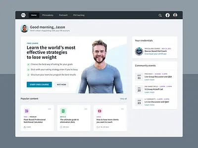 Dashboard exploration for PN app dashboard design ui web design